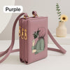 Elegance in Bloom: Illustrated Crossbody Mobile Wallet & Organizer
