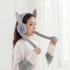 Cute Jumping Rabbit Earmuffs Hat with Moving Ears