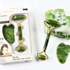 Jade Roller Facial Massager | Manual | With Gua Sha Tool