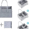 Foldable Baby Diaper Caddy Organizer - Portable Storage Basket - Essential Bag for Nursery