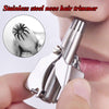 Portable Stainless Steel Nose Hair Trimmer Manual Grooming Tool
